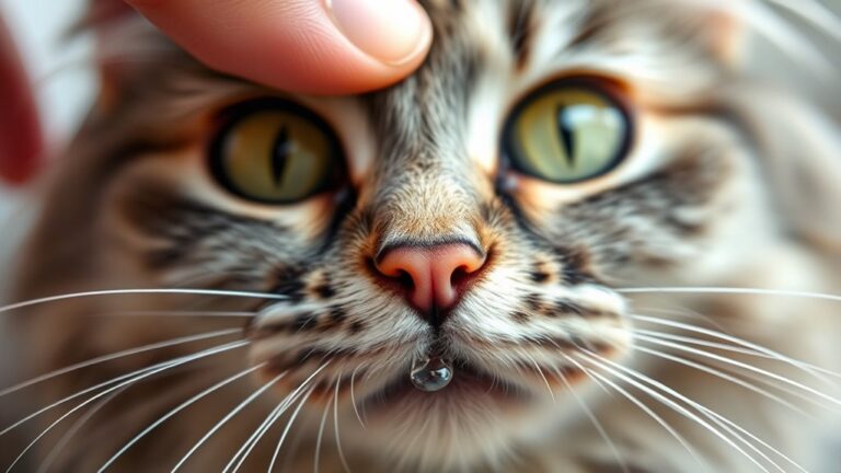 cat s nose dripping concern