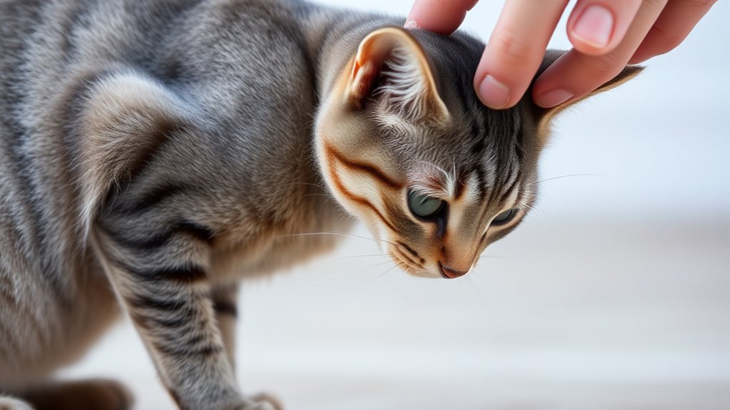 cats communicate discomfort through ducking