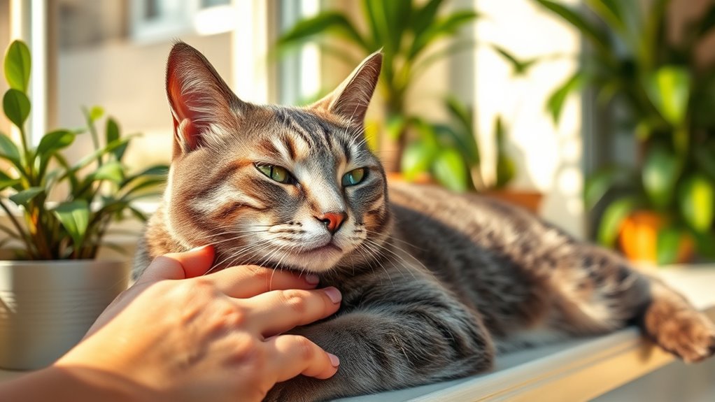 cats enjoy gentle affection