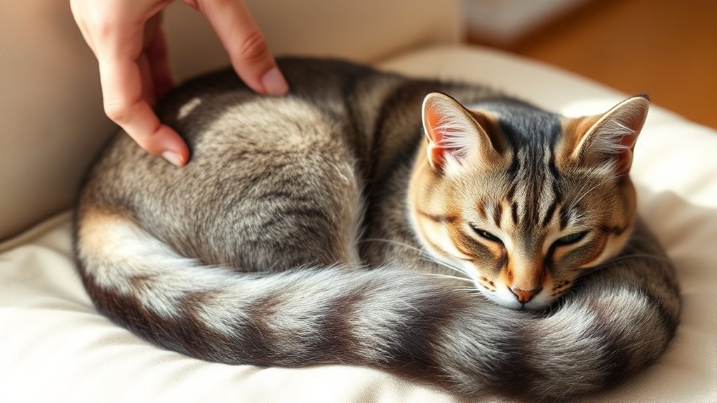 cats enjoy tail attention