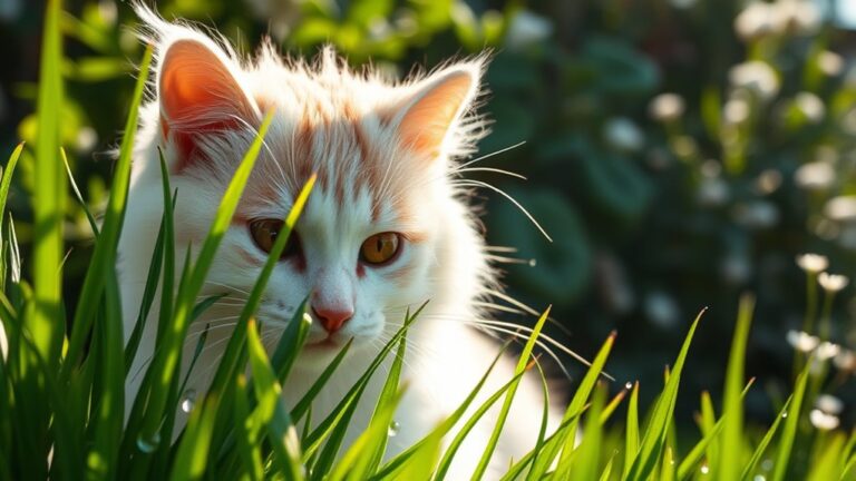 grass as feline remedy