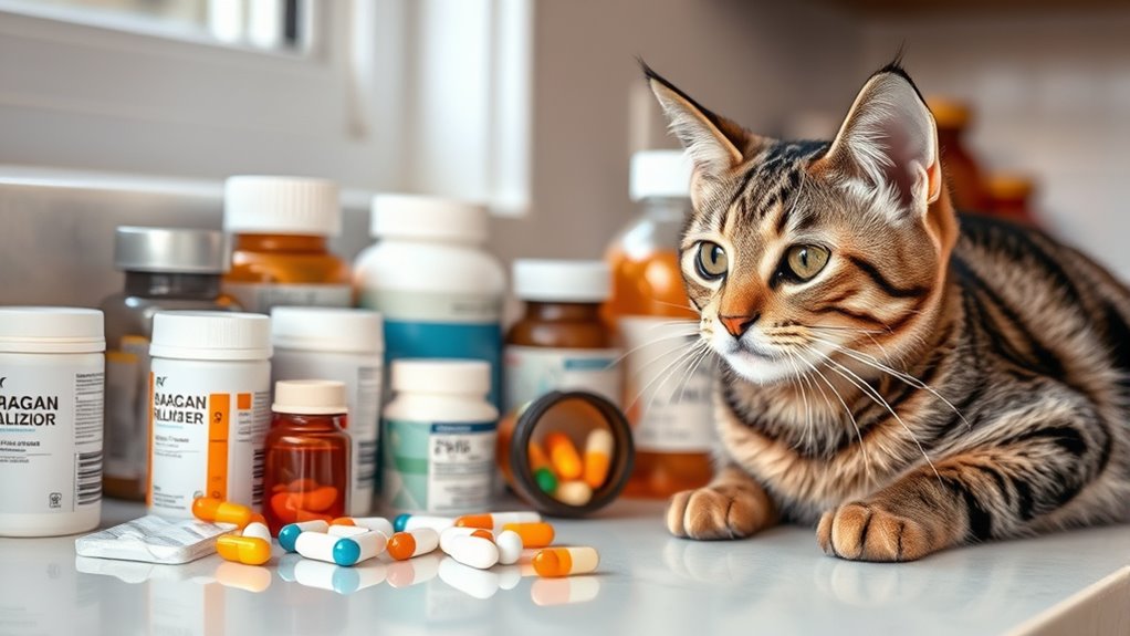 human meds unsafe for cats