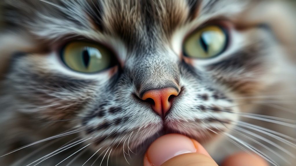 nose sensitivity during petting