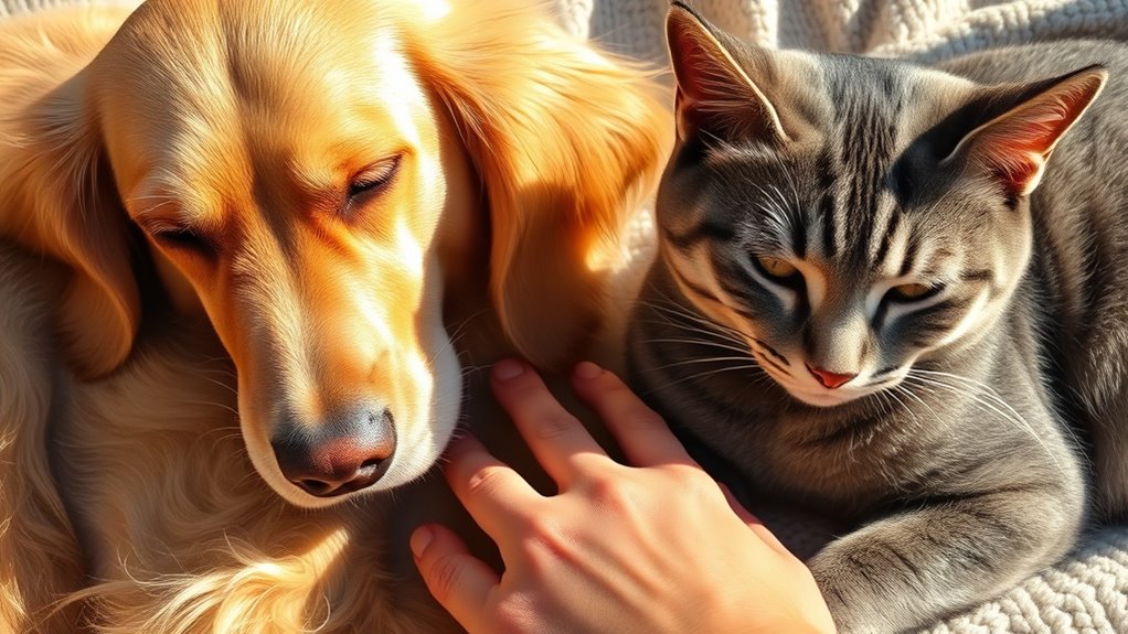 pets enjoy gentle affection