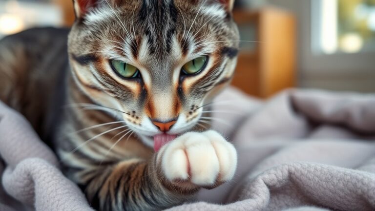 post petting grooming behavior