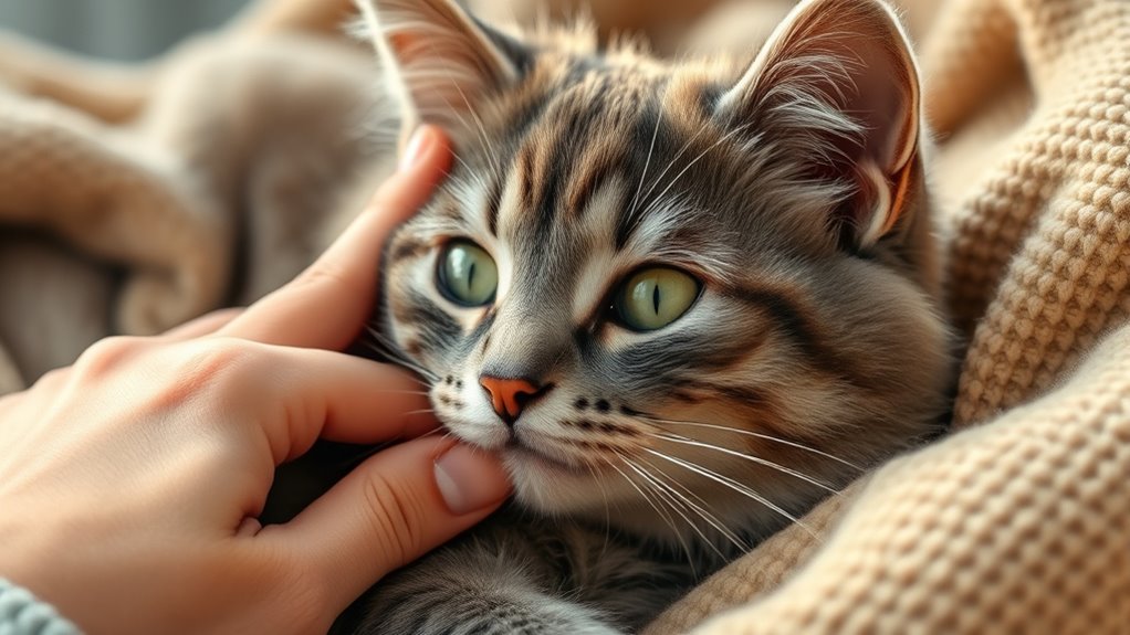 properly petting your cat