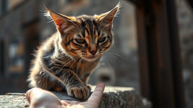 stray cat petting precautions