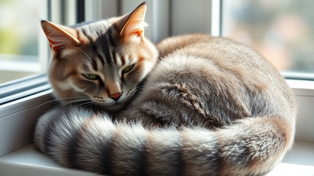 tail vibration during petting